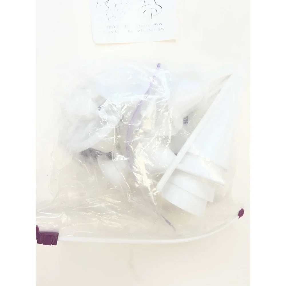Wilton 8-Pc Lily Nail Set 403-A-9444 Plastic 2-Piece Cake Decorating White